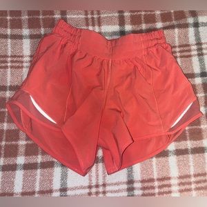 Lululemon size 4 pink hotty hot shorts 4 inch seam